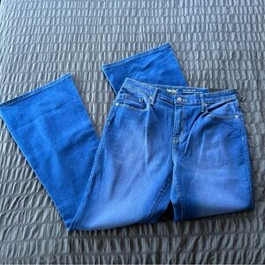 Mossimo High Rise Flare Denim Jean Womens Sz 12 Short 31 Waist